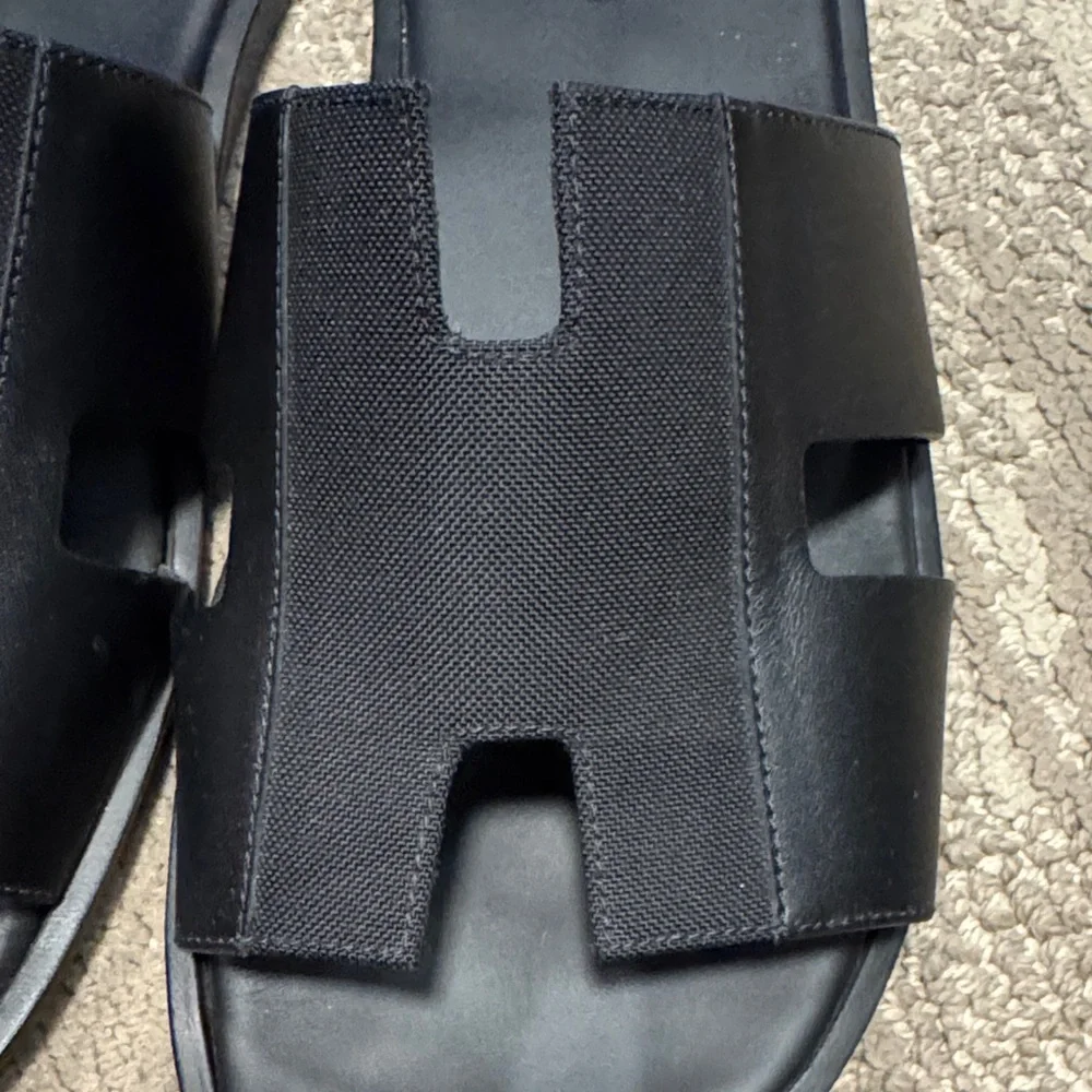Hermes Black Slide Sandals - Picture 7 of 7